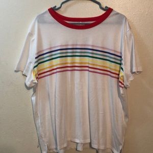 See through white top